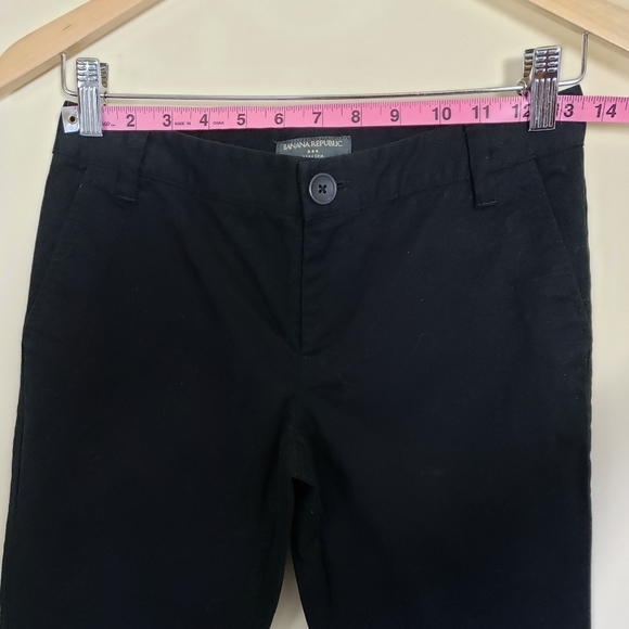 Banana Republic Thick Warm Brushed Cotton Black Size 0 Bootcut Pants - Picture 3 of 8